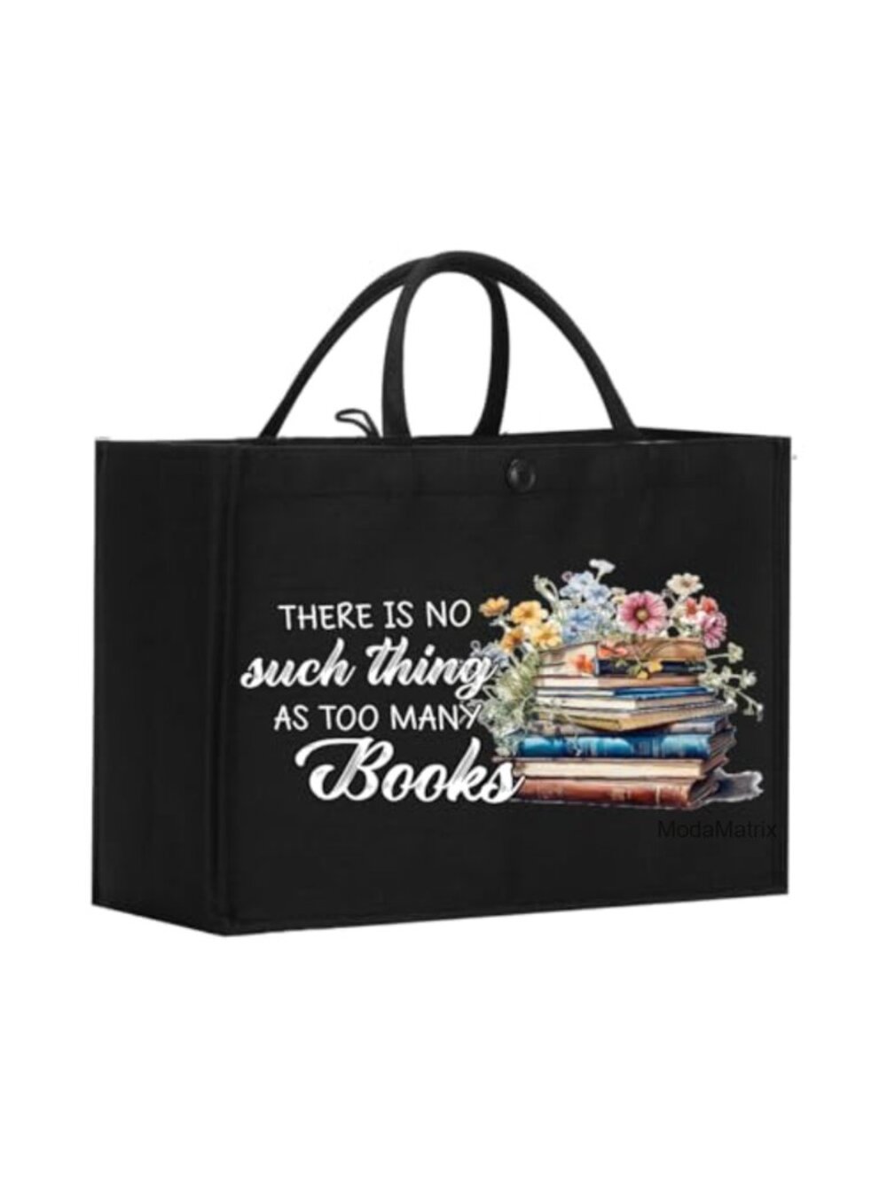 Canvas Book Tote Bag Librarian Book Lover Gift Women Readers
